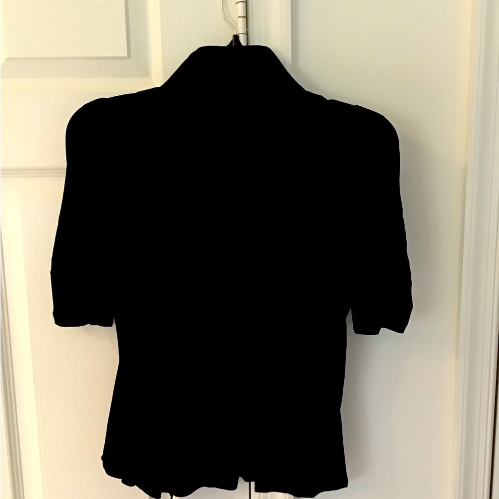 Bebe black silk blouse XS